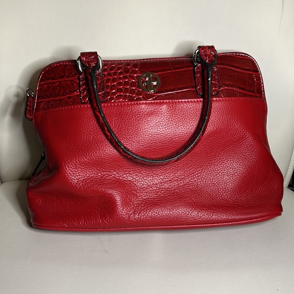 Giana Bernini Red satchel handbag - Picture 16 of 16